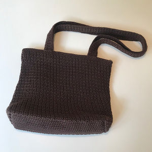 VINTAGE JACQUELINE FERRAR, BROWN PURSE